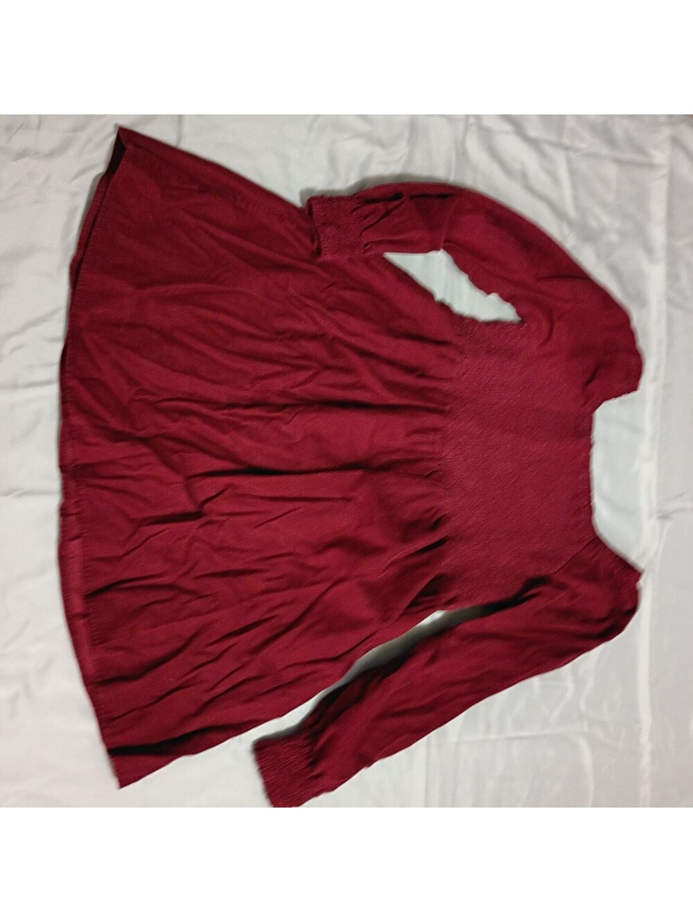 Thereabouts Burgundy Corduroy Long Sleeve Dress